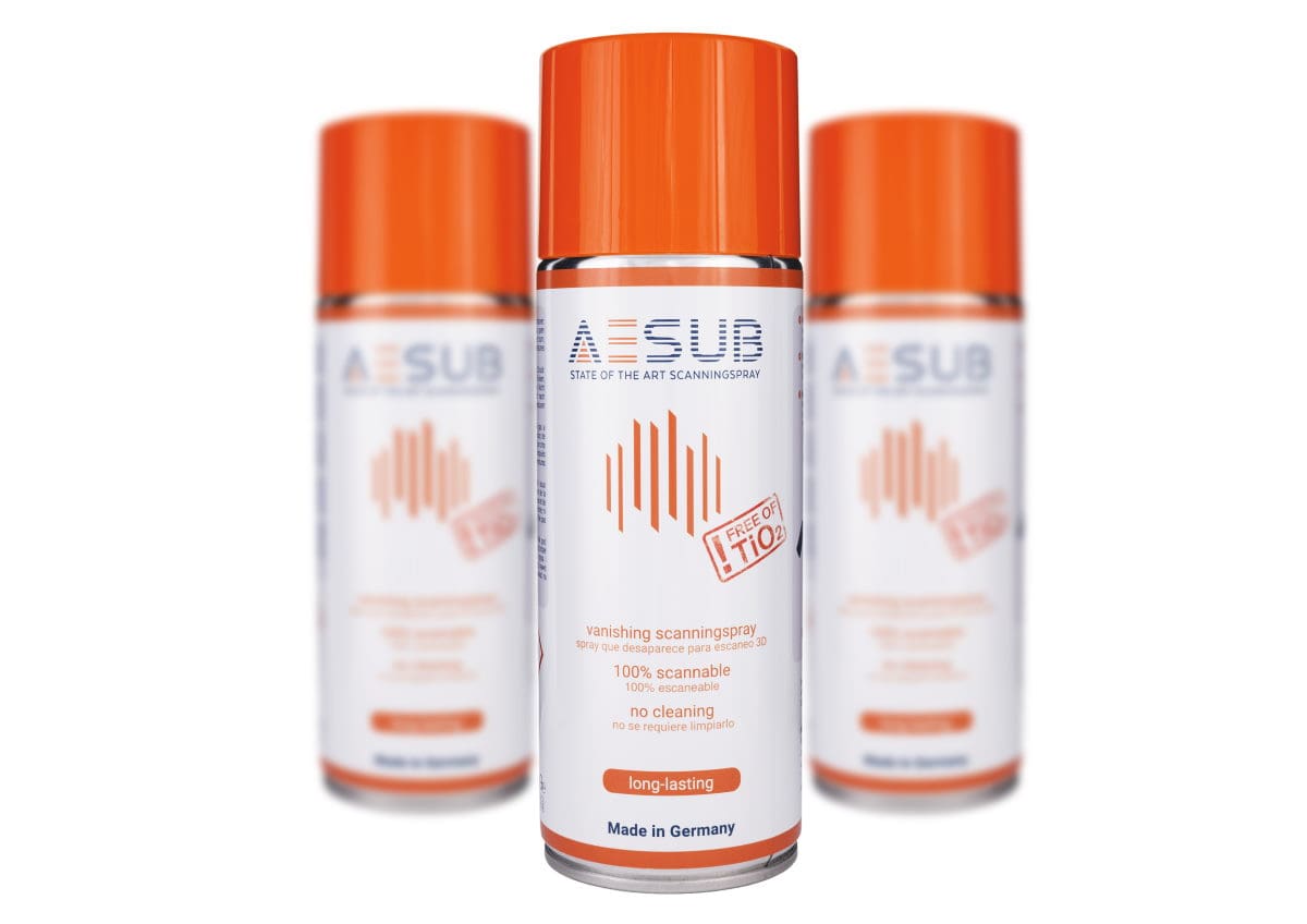 AESUB Orange Vanishing 3D Scanning Spray - Image 2