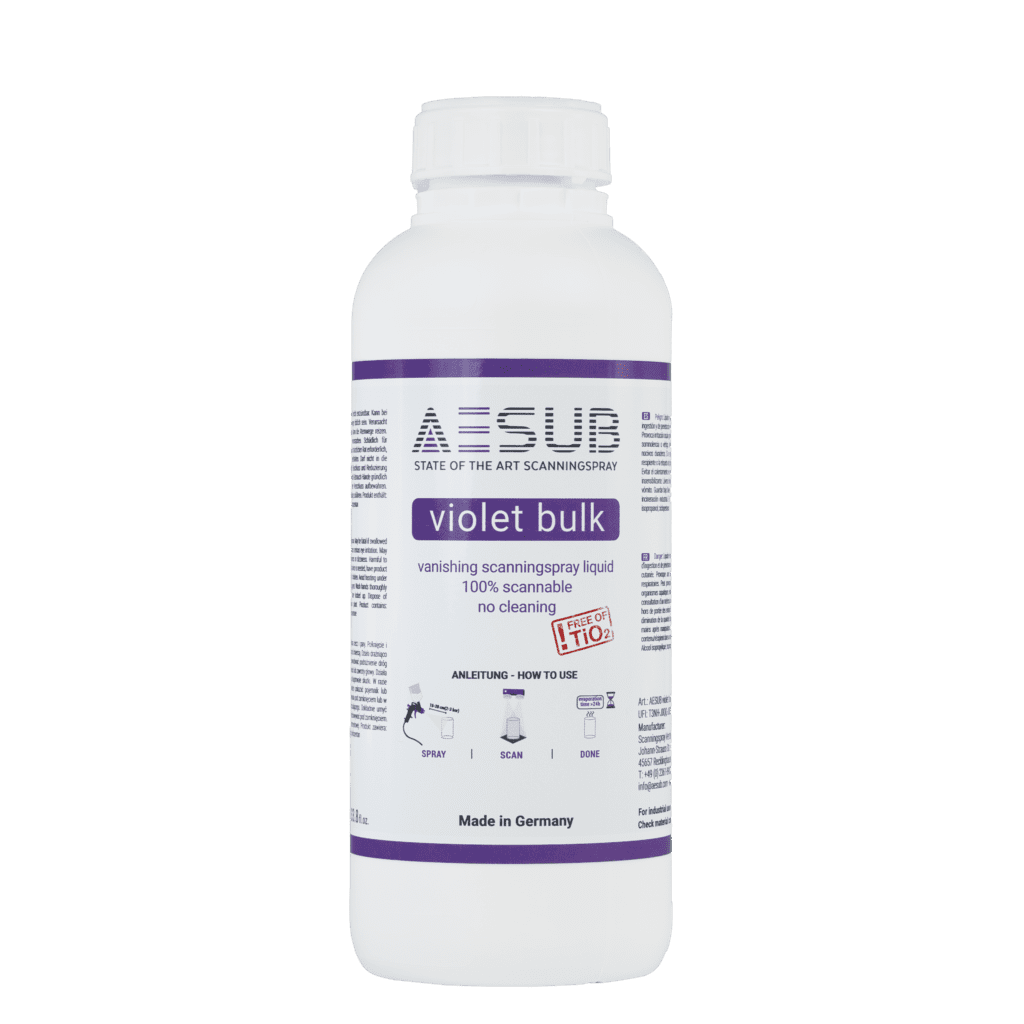 AESUB Violet Vanishing 3D Scanning Spray Bulk Liquid